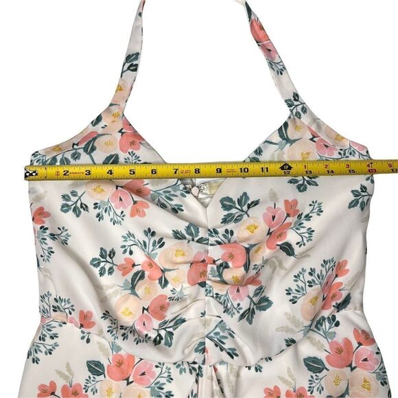 Anthropologie Paper Crown x Rifle Paper Co Halter Midi Dress Small - Picture 10 of 15